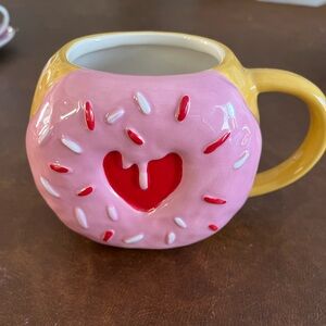 Spritz Pink and Yellow Donut Mug